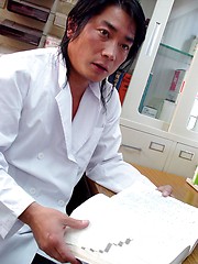 Willing Japanese teen nurse getting a massive doctors facial