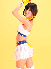 Mana Mizuno Asian is such hot cupcake in latex outfit and boots