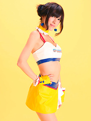 Mana Mizuno Asian is such hot cupcake in latex outfit and boots