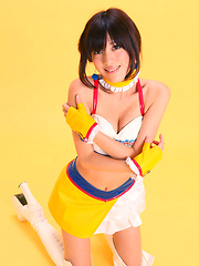 Mana Mizuno Asian is such hot cupcake in latex outfit and boots