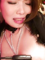 Ria Sakurai toyed until she explodes her pussy juice